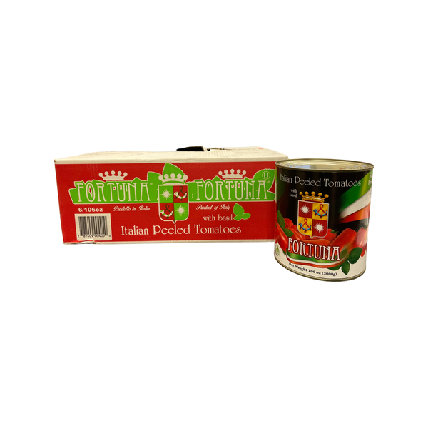 PEELED TOMATOES W/BASIL 800GR SMALL