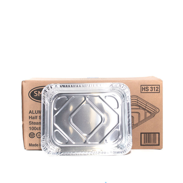 HALF SIZE SHALLOW TRAY ALUMINUM