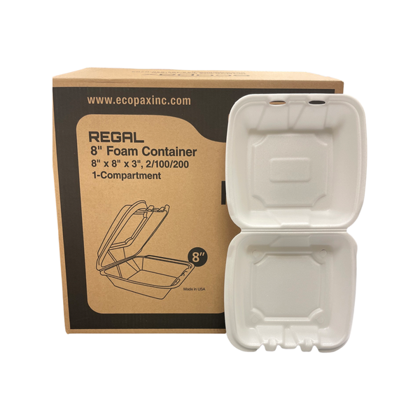 8 FOAM HINGED CONTAINER 85HTIR