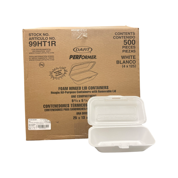 9X3 843 FOAM HOAGIE CONTAINER