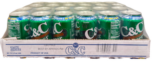 GINGER ALE C&C CANS