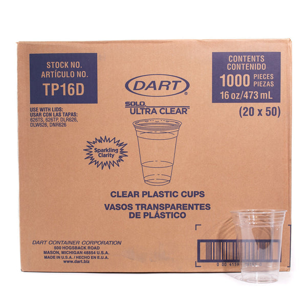 16 OZ.COLD CUP PLASTIC CLEAR