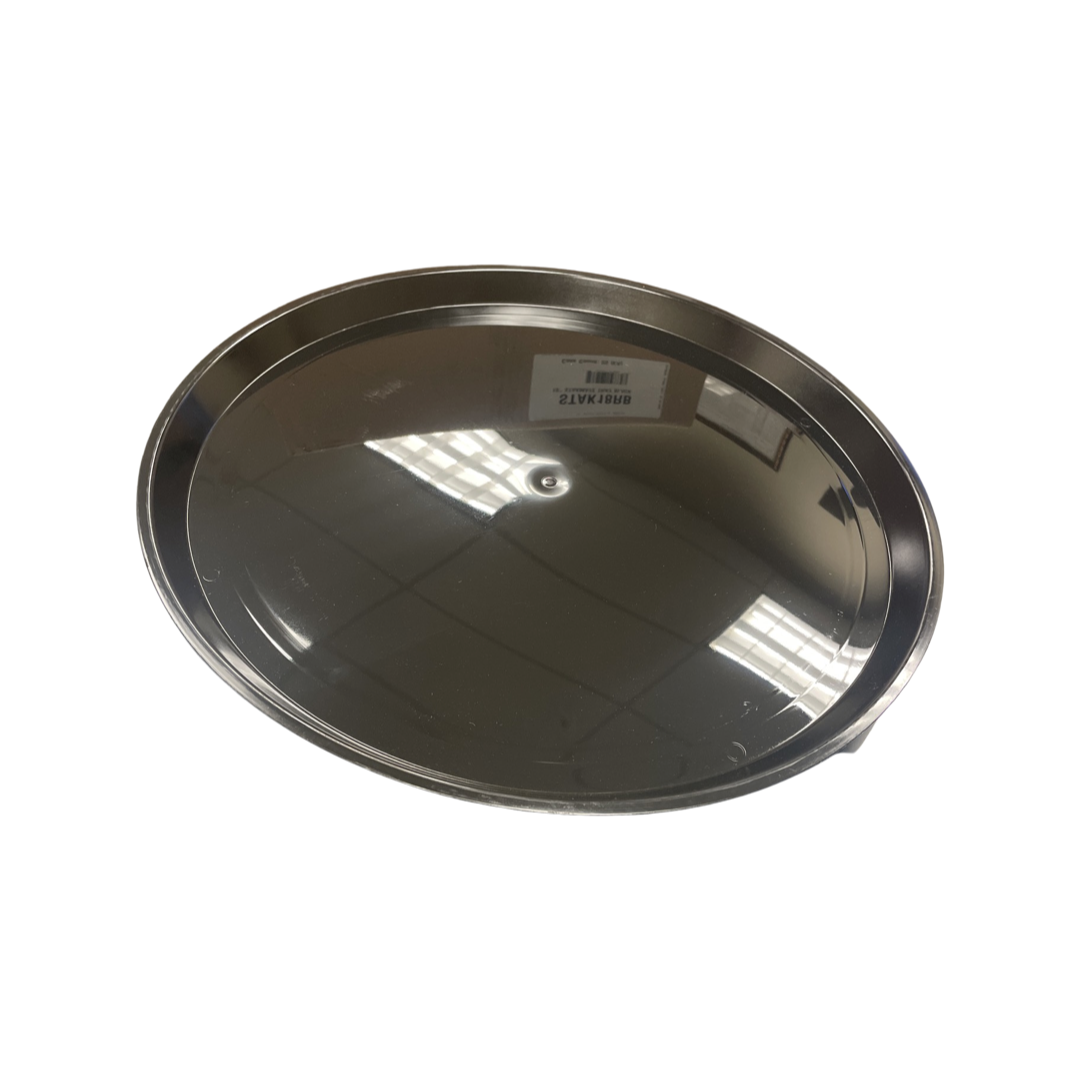 18'' ROUND PLATTER TRAY BLACK CATERING